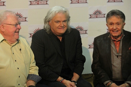 Larry Black, Ricky Skaggs & Bill Anderson at Simply Bluegrass taping, photo - Brad Hardisty
